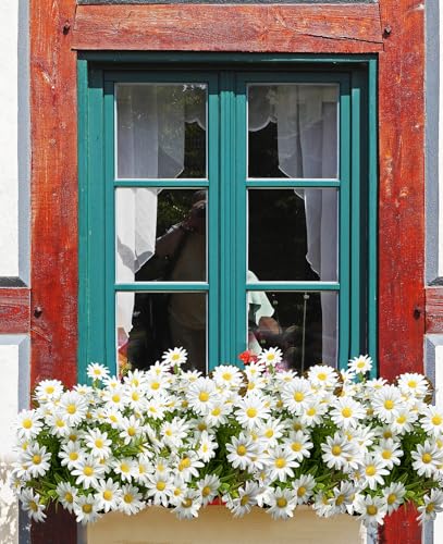 10 Bundles Artificial Daisy Flowers Faux Plants for Outdoors Fake Flowers UV Resistant No Fade for Garden Porch Patio Window Box Decoration (Mixed5Colors) - color: Mixed5colors