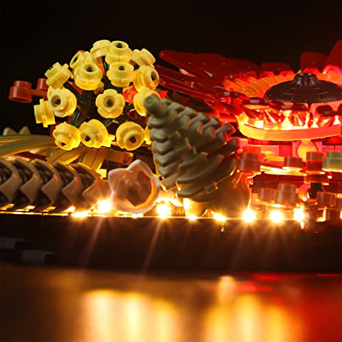 LED Light Kit for Lego Dried Flower Centerpiece 10314 Artificial Plants Set, Decoration Lights Build a Artificial Plants Display Piece for The Home or Office(Lights Only, No Lego Models) - color: Dried Flower 10314, size: Standard Version