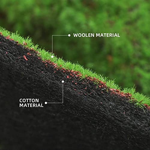 Artificial Moss Grass Turf Lawn,39inch DIY Artificial Grass Rug for Wedding Home Backyard Balcony Terrace TV Wall Indoor Outdoor Decor - color: Green