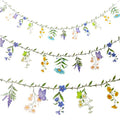 Flower Garland Banner Wildflower Party Decorations for Enchanted Garden Floral Woodland Theme Picnic for Woodland Tropical Theme Wedding Baby Shower Birthday Tea Supplies Girl Decorations