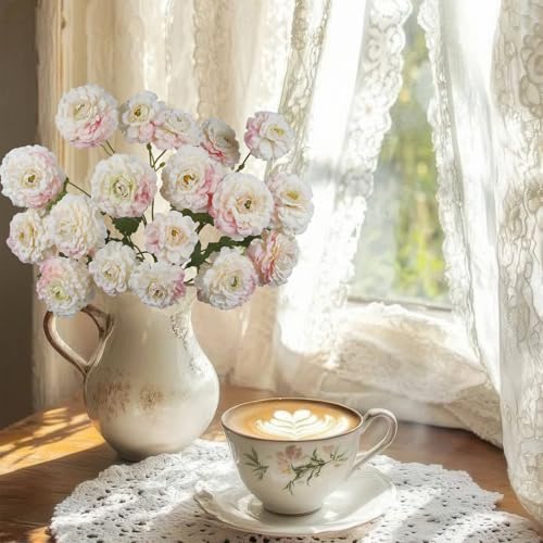 3 Pcs Artificial Flowers Spring Summer Silk Zinnia Flowers with Stems Zinnia Elegans Artificial Flowers for Outdoors Floral Arrangement Table Centerpieces Wedding Party Home Decor Champagne Pink - color: Champagne Pink