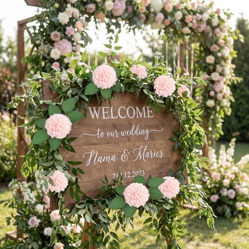 25Pcs Dahlia Artificial Flowers Real Looking Fake Blush Pink Flowers Faux Foam Roses with Stems for DIY Wedding Bouquets Cake Topper Party Home Decorations (Blush) - color: Blush