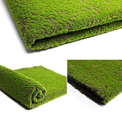 Artificial Moss Grass Turf Lawn,39inch DIY Artificial Grass Rug for Wedding Home Backyard Balcony Terrace TV Wall Indoor Outdoor Decor - color: Color