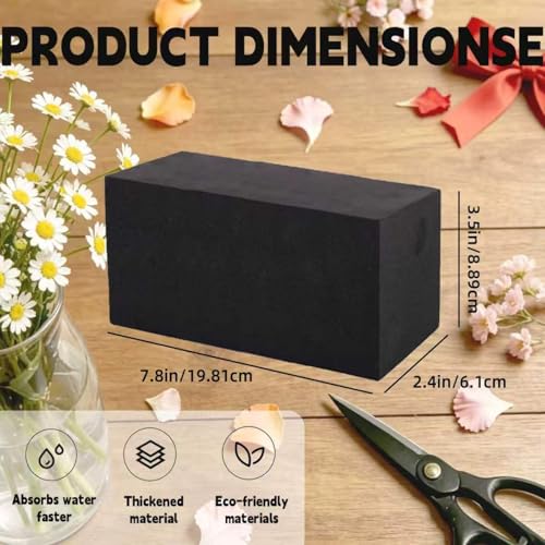 8 Piece Reusable Floral Foam Blocks, 7.8 x 3.5 x 2.4 Inch, Water Resistant, for Artificial Flower Arrangements, Outdoor Planters, Wedding Decor (8, 7.8 x 3.5 x 2.4) - size: 7.8 x 3.5 x 2.4