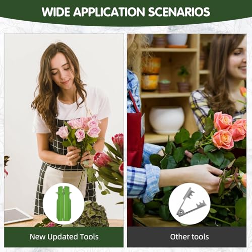 Rose Stripper Thorn used to remove Leafs Thorns Rose Thorn Stripper Tool Thorn Remover for Roses Leaf Stripper Tool Mother's Day Home Florist Gardening Flower Arrangement - 2pcs