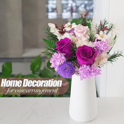VTJMB Flowers for Delivery Prime, Preserved Flower Bouquet with Box, Birthday Dried Flowers Gift for Women, Mothers Day Gifts for Mom, Wife, Grandma, Friends - color: Purple