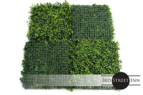 3rd Street Inn Artificial Greenery Wall Panels for Privacy - 12-Pack - color: Indian Aster