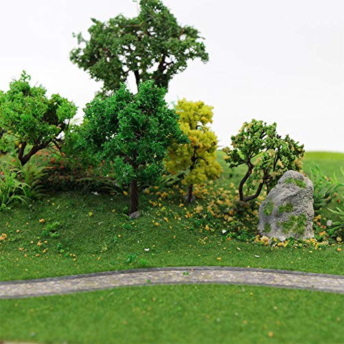 CP122 Artificial Model Grass Mat Trains Dark Green 40x100cm or 15.7‘’ x 39'' for Decoration Craft Scenery Model DIY - color: Dark Green