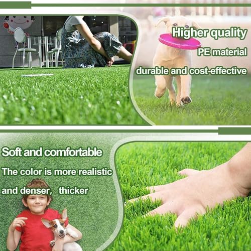 Artificial Grass for Dogs Pee Tray Fake Grass Mat for Professional Puppy Potty Trainer Replacement Dog Grass Pad for Indoor and Outdoor (25.5x19.5 Inch(Pack of 2)) - size: 25.5x19.5 Inch(Pack of 2)
