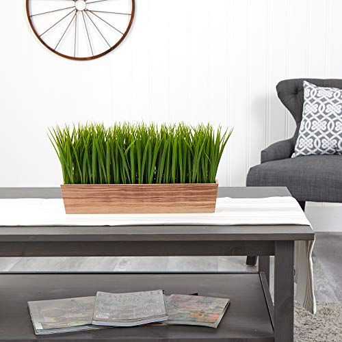 Nearly Natural 20in. Vanilla Grass Artificial Plant in Decorative Planter