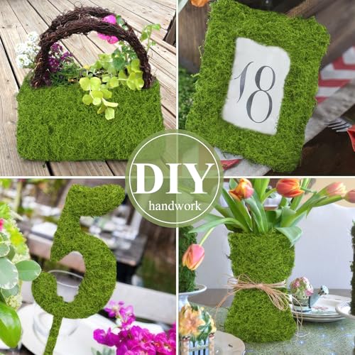 ACRYCS Fake Moss Green 39" x 39" Faux Moss for Decorating Artificial Grass for Indoor Plants Wall Crafts DIY Table Centerpieces Fairy Woodland Garden Floral Wedding 100x100cm - size: Light Green-39" x 39"/100x100 cm