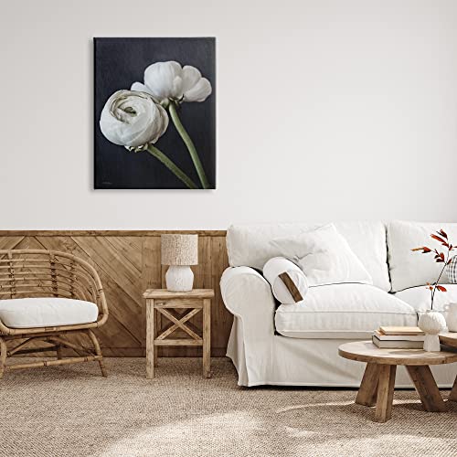 Stupell Industries Modern Ranunculus Flower Blossom Arrangement White Petals Canvas Wall Art, Design By Jennifer RigsBy - color: Gallery Wrapped Canvas, size: 30"L x 1.5"W