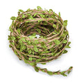 132 Ft Boho Eucalyptus Vines with Twine, Artificial Eucalyptus Leaf Spring Greenery with Hemp Rope for Baby Shower Home Wall Garden Wedding Party Wreaths DIY Craft Decorations - size: 132 ft with twine