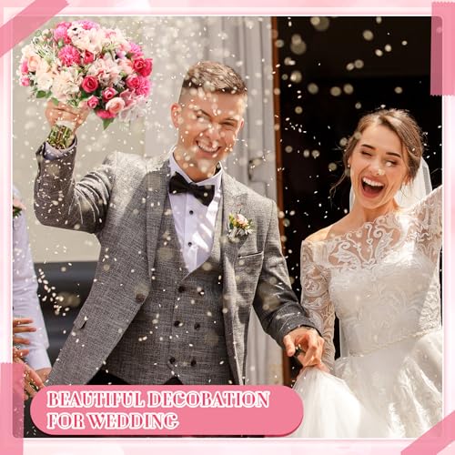 Tigeen Peonies Artificial Flowers Faux Roses Silk Flowers Hydrangea Artificial Bouquet for Wedding Table Centerpiece Floral Vase Home Office Bridal Decor(Rose Red,12 Bundles) - color: Rose Red