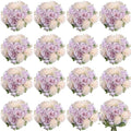 16 Bundles Artificial Flowers Peonies, Lavender and Pink Silk Faux Peony Floral Arrangements Fake Peonies Bundles for DIY Bouquet for Vase Centerpiece Home Wedding Party Centerpiece - color: Lavender & Pink