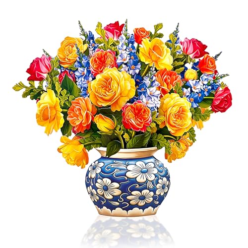 Freshcut Paper Pop Up Cards, Grande Sorbet Roses, 18 Inch Life Sized Forever Flower Bouquet 3D Popup Greeting Card, Birthday Cards, Thank You Card, Blank Notecard & Envelope - color: Sorbet Roses, size: Grande