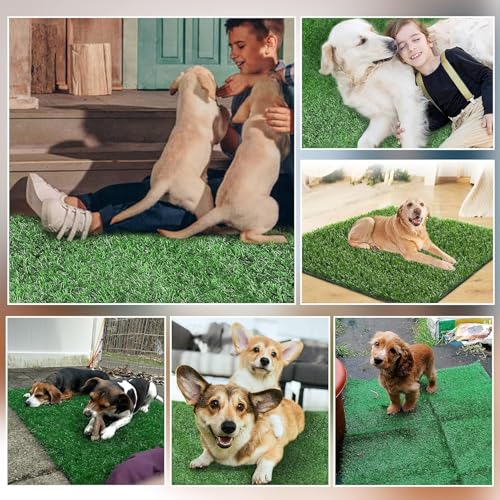 59.5 x 39.5 in Dog Grass Pad, Extra Large Artificial Grass Turf Mat, Fake Grass for Large Dog Potty Training Indoor Outdoor Balcony Patio Lawn Decoration - size: 59.5 x 39.5 Inch (Pack of 1)