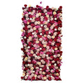 Artificial Flower Wall Panels 4Ft x 8Ft, 5D Silk Wedding Flower Wall, Photo Booth Flower Backdrop for Wedding, Baby Shower & Bridal Shower Decor (4x8 ft Red-Panel Only) - size: 4x8 ft Red-Panel Only