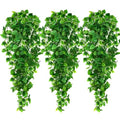 3pcs Artificial Hanging Plants, 3.6ft Fake Ivy Vine for Wall House Room Indoor Outdoor Decoration (No Baskets)