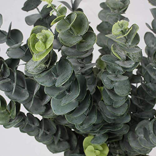 29'' Faux Eucalyptus Branches Spray Artificial Eucalyptus Leaves Long Stems Fake Flower Greenery Tall Plants Real Touch Flowers Eucalyptus for Wedding Bouquet Vase Floral Arrangement Decor 5 Pcs - color: Style #01