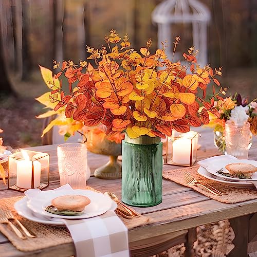 Yen Jean 10PCS Fall Decorations for Home Flowers Artificial - Fake Plants Thanksgiving Autumn Decor Outdoor - style: fall