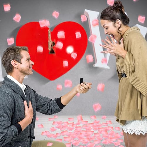 SITUMEIZI 3000PCS Romantic Dates Pink Rose Petals for Romantic Night for Her Set Flowers Wedding Party Decoration Marriage Proposals Decor Fake Rose Artificial Silk Rose Petals - color: Pink, size: 3000