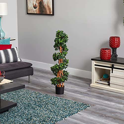Nearly Natural 3.5ft. English Ivy Spiral UV Resistant (Indoor/Outdoor)