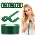 12 Rolls of 1/2 Inch x 20 Yards Green Floral Tape Stem Wrap - Adhesive Tape for Wiring Eternal Roses, Craft Flowers and Securing Bouquets - color: 12 Rolls Green