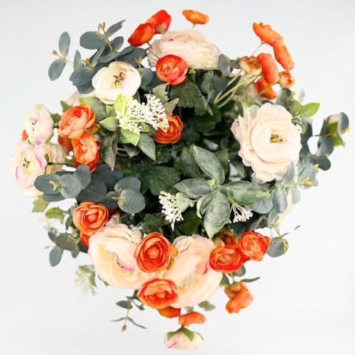 Best is Yet to Come - Faux Floral Arrangement, Large-Size Premium Artificial Indoor Flower Display with Beautiful Blooms and Foliage - High Energy Natural Looking Floral - color: Best is Yet to Come