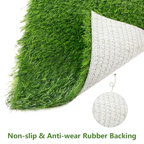 12Pack Chicken Nesting Pads, 12'x12' Nesting Box Pads Artificial Grass Washable Chicken Coop Bedding Laying Rug Fake Turf Mats Grass Carpet Garden Lawn for Hen & Small Pets (12PCS)