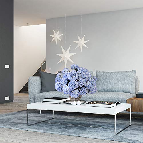 Larksilk Hydrangea Artificial Flowers - Faux Hydrangea Flowers - Home Decor, Easter Decorations, Spring Decor - Floral Centerpieces for Tables - 20" Floral Stems, Blue, 1 Piece - color: Blue, size: Pack of 1