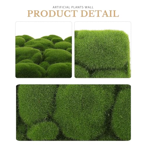 FOMIYES Artificial Moss Mat Wall Moss Panel DIY Synthetic Turf Landscape Artificial Grass Mats Lawn Carpet Wall Background Decor for Wedding Home Backyard Patio Balcony Decor
