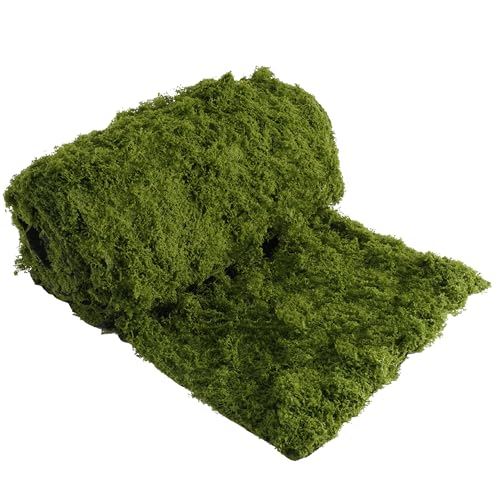 USMOLA Fake Moss Mat, Artificial Moss Table Runner for Wedding Decor Table Centerpieces Fairy Garden Crafts Indoor Green Faux Grass Wall Decor (Green: 12 x 71Inch / 30x180cm) - color: Green: 12 X 71inch / 30x180cm