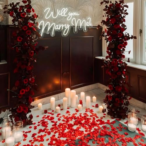 Grever 1000 Pieces Mother's Day Red and Black Artificial Silk Rose Petals Faux Flowers for Wedding Valentines Proposal Anniversary and Romantic Party Decoration (Red and Black) - color: Red and Black