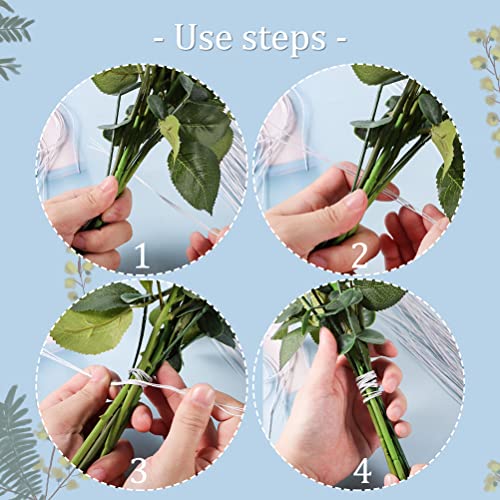 100 Pcs Floral Wire, 26 Gauge White Florist Wire - 14 Inch for Crafts, Bouquet Stem Wrapping, Wreath Making, Flower Arrangement Supplies - color: White