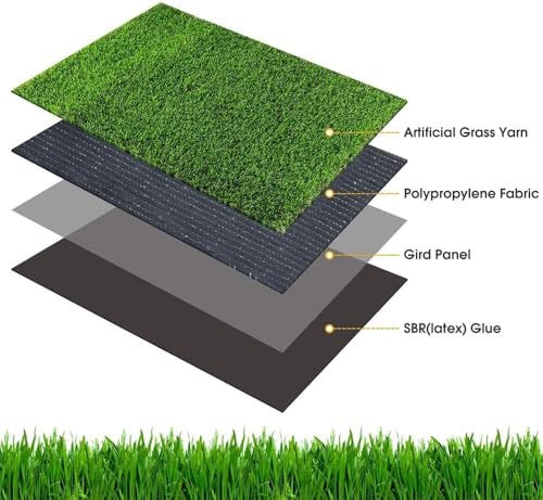 Artificial Grass, Professional Dog Grass Mat, Potty Training Rug and Replacement Turf Outdoor Rug Patio Lawn Decoration, Easy to Clean with Drainage (26x30 inch) - size: 26x30 inch
