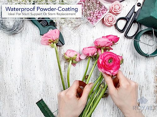 Royal Imports Bulk Green Paddle Wire Spool 150 YD roll, 24 Gauge, Floral Arrangements, Florist Supplies, Jewelry, Gift, Crafts, Wreath Making, Flower Garland, Plant Stem Garden Ties, Bouquet Bind Wrap - size: 24 Guage
