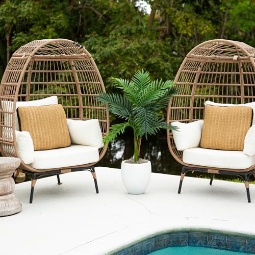 Nearly Natural 3ft UV Resistant Artificial Double Robellini Palm Tree - Indoor/Outdoor