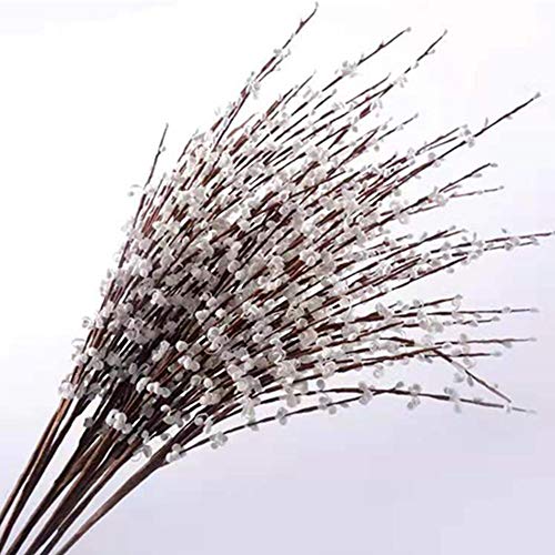 29.5'' Long 10 Pcs Stem Artificial Jasmine Flowers Tall Fake Flower Bouquet Faux Jasmine Plants for Wedding DIY Floral Art Plant Home Office Party Decoration (White) - color: White