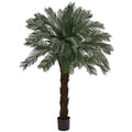 Nearly Natural 6ft. Cycas Artificial Tree, UV Resistant (Indoor/Outdoor)