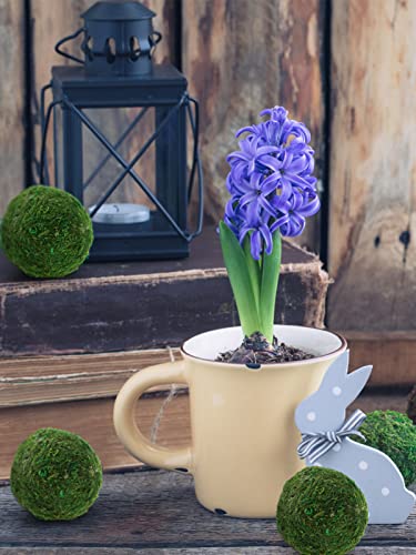 Biubee 12Pack Decorative Faux Dried Moss Balls- 2.2" Artificial Green Plant Mossy Globes Handmade Sphere Moss Gift for Home Dough Bowl Vase Chinoiserie Decors Party Wedding Display - size: S(12pcs)