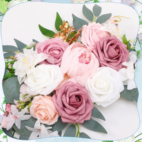 Wedding Arch Decorations 2 Pack - Reusable Artificial Hanging Flowers Floral Swag Greenery Garland for Wedding Welcome Sign Backdrop Bridal Ceremony Reception Backdrop Decoration, Baby Shower - color: Pink