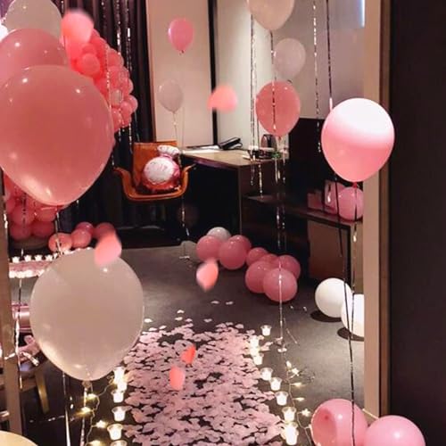 SITUMEIZI 3000PCS Romantic Dates Pink Rose Petals for Romantic Night for Her Set Flowers Wedding Party Decoration Marriage Proposals Decor Fake Rose Artificial Silk Rose Petals - color: Pink, size: 3000