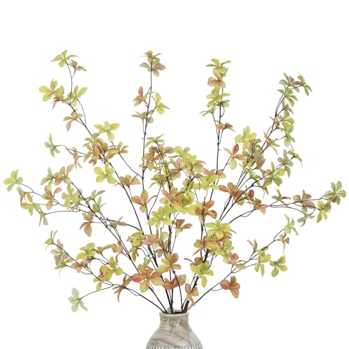 DuHouse 4Pcs Fall Greenery Stems 32" Artificial Fall Leaves Stems Branches for Vase Filler Home Decor Table Centerpieces Garden Decoration - color: Fall