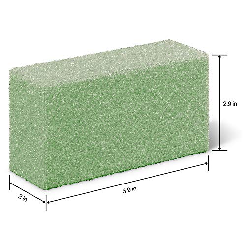 FloraCraft FloraFōM Block 2 Inch x 2.9 Inch x 5.9 Inch Green - size: 2" x 2.9" x 5.9"