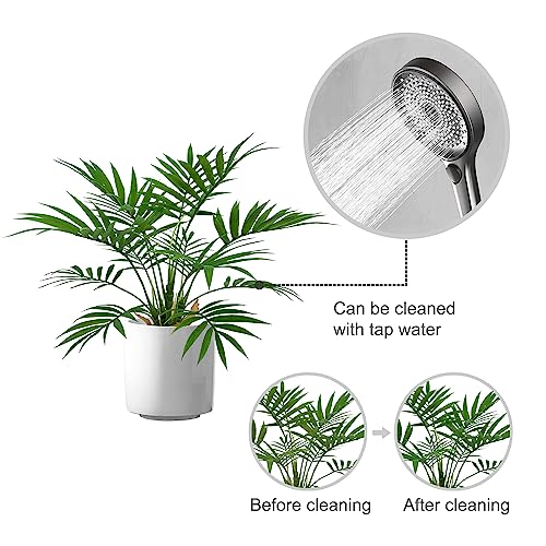 Artificial Palm Tree Plant, Potted Artificial Plant for Home Office Decoration, 12" Tall, Ships in White Ceramic Planter - size: 1ft
