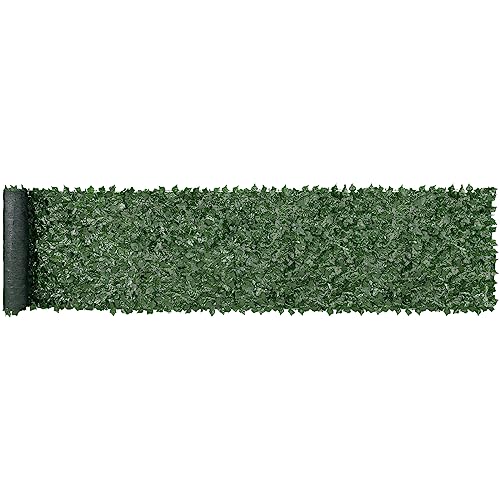 VEVOR Artificial Ivy Privacy Fence Screen, 39 x 198 in Faux Ivy Vine Leaf Hedges Fence, Greenery Privacy Fence with Mesh Cloth Backing, Green Wall Decoration for Outdoor Garden, Yard, Balcony - color: Ivy with Green Mesh Backing, size: 39 x 198 inch