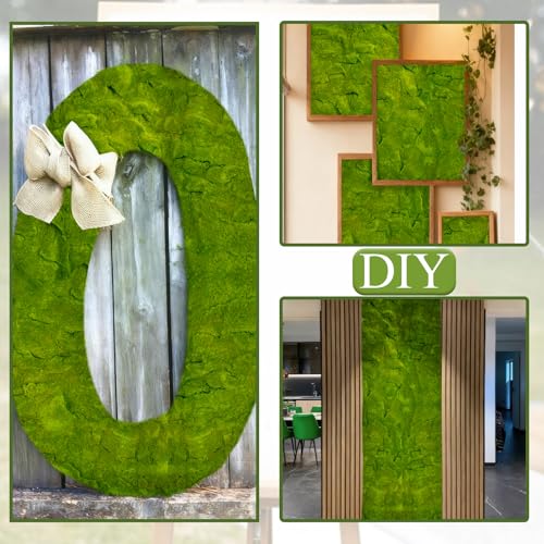 FAICOIA Fake Moss Rug Table Runner Roll for Fairy Gardens Grass Wedding Woodland Table Decor 39" x 79" Artificial Green Moss for Decorating Wall Indoor Plants Crafts 100 x 200cm - color: Green - 39" x 79"