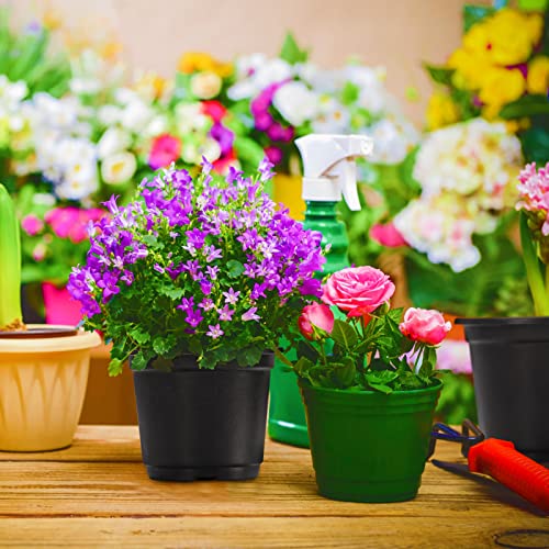 MIXC Plant Nursery Pots with Humidity Dome 4" Soft Transparent Plastic Gardening Pot Planting Containers Cups Planter Small Starter Seed Starting Trays for Seedling with 10pcs Plant Labels，30 Sets… - color: Black, size: 4 Inch-with Lid