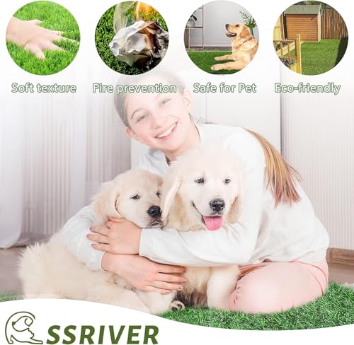 59.5 x 39.5 in Dog Grass Pad, Extra Large Artificial Grass Turf Mat, Fake Grass for Large Dog Potty Training Indoor Outdoor Balcony Patio Lawn Decoration - size: 59.5 x 39.5 Inch (Pack of 1)